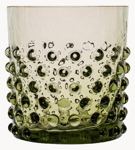 Komplet szklanek ze szkła dmuchanego Hobnail, 2 elem
