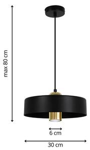 Industrialna lampa wisząca z metalowym kloszem - A276-Akis