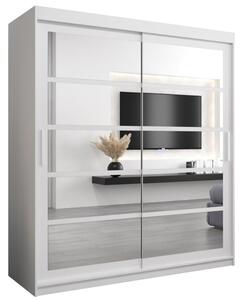 Szafa przesuwna garderoba Roma 2 180 wys. 200 cm biaÅy + biaÅy