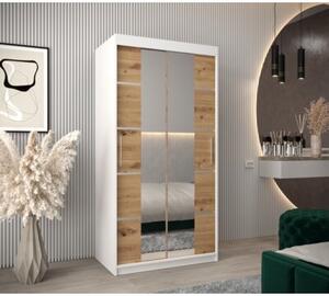 Szafa przesuwna garderoba Verona 4 100 wys. 200 cm biaÅy + artisan