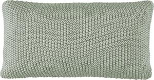 Poduszka Nordic Knit 30 x 60 cm pastelowa zieleń z bawełny organicznej