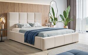 Tapicerowane łóżko z zagłówkiem 120x200 Campino 2X - 36 kolorów