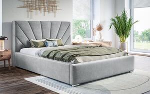 Jednoosobowe łóżko z zagłówkiem 120x200 Rayon 2X - 36 kolorów