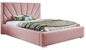 Jednoosobowe łóżko z zagłówkiem 120x200 Rayon 2X - 36 kolorów