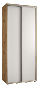 Szafa przesuwna wysoka Davos 1 120, gÅ. 45 cm artisan + biaÅy + srebrny