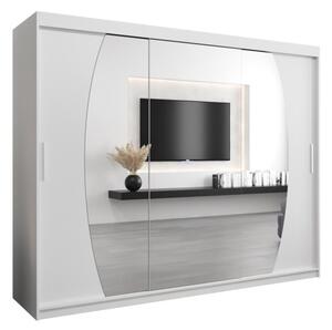 Szafa przesuwna garderoba Elypse 250 wys. 200 cm biaÅy + biaÅy