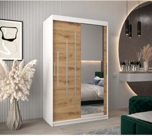 Szafa przesuwna garderoba York 2 120 wys. 200 cm biaÅy + artisan