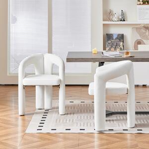 Zestaw 2 krzeseł do jadalni, aksamit, tapicerowane, z podłokietnikami, nowoczesny design, wytrzymałość do 150 kg