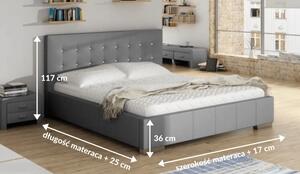 Łóżko tapicerowane 80209 M&K foam Koło 180x200