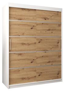 Szafa przesuwna garderoba Verona 1 150 wys. 200 cm biaÅy + artisan