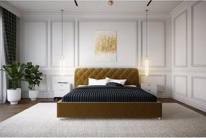 Łóżko tapicerowane 81206 M&K foam Koło 160x200