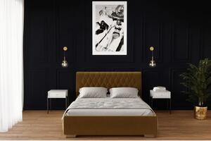 Łóżko tapicerowane 81218 M&K foam Koło 140x200