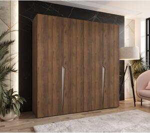 Szafa uchylna otwierana Piano 1 200 wys. 202 cm orzech warmia + u. kaszmir