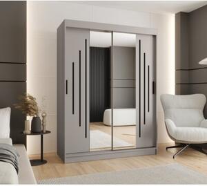 Szafa przesuwna z lustrem garderoba Rubino Y1 150 wys. 200 cm kaszmir