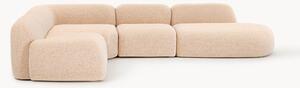 Narożna sofa modułowa XL Bouclé z szezlongiem Wolke