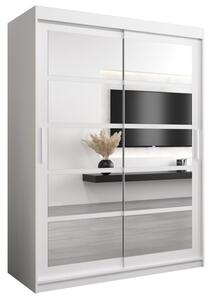 Szafa przesuwna garderoba Roma 2 150 wys. 200 cm biaÅy + biaÅy