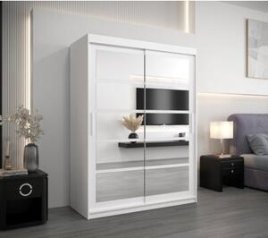 Szafa przesuwna garderoba Roma 2 150 wys. 200 cm biaÅy + biaÅy