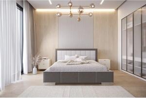 Łóżko tapicerowane 81270 M&K foam Koło 140x200