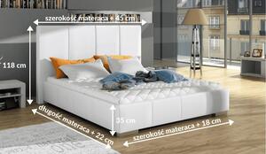 Łóżko tapicerowane 81272 M&K foam Koło 160x200