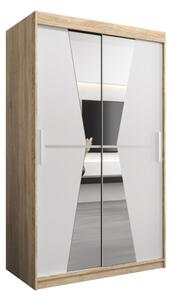 Szafa przesuwna garderoba Maroko 120 wys. 200 cm sonoma + biaÅy