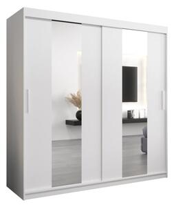Szafa przesuwna garderoba Pole 200 wys. 200 cm biaÅy + biaÅy