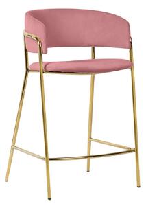 MebleMWM Krzesło barowe DELTA 65 różowe