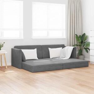 Sofa podÅogowa z funkcjÄ spania ciemnoszary 213 x 70 x 77 cm