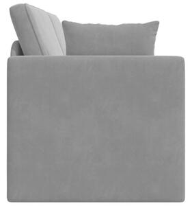 Sofa podÅogowa z funkcjÄ spania ciemnoszary 213 x 70 x 77 cm