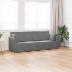 Sofa podÅogowa z funkcjÄ spania ciemnoszary 213 x 70 x 77 cm