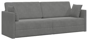 Sofa podÅogowa z funkcjÄ spania ciemnoszary 213 x 70 x 77 cm