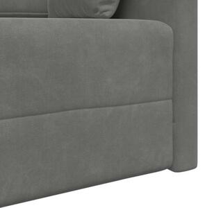 Sofa podÅogowa z funkcjÄ spania ciemnoszary 213 x 70 x 77 cm