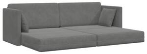 Sofa podÅogowa z funkcjÄ spania ciemnoszary 213 x 70 x 77 cm
