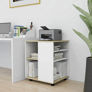 Kontener biurkowy w kolorze białym - Ivrea 9X