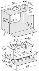 Okap MIELE DAS 4640 Krystaliczne szkÅo