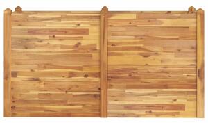 Podwyższona donica ogrodowa, 160x60x84 cm, lite drewno akacjowe