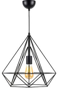 LAMPA WISZĄCA SKANDYNAWSKA CZARNA FORTI