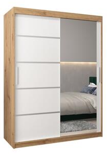 Szafa przesuwna garderoba Verona 2 150 wys. 200 cm artisan + biaÅy