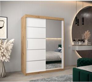 Szafa przesuwna garderoba Verona 2 150 wys. 200 cm artisan + biaÅy