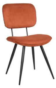 LABEL51 Krzesła stołowe Vic, 2 szt., 49x60x87 cm, kolor rdzawy