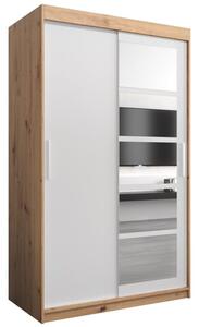 Szafa przesuwna garderoba Roma 1 120 wys. 200 cm artisan + biaÅy