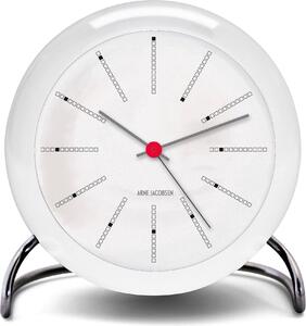 Zegar stołowy Arne Jacobsen Bankers biały