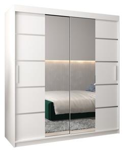 Szafa przesuwna garderoba Verona 4 180 wys. 200 cm biaÅy + biaÅy