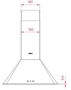 Okap TEKA DOS 60.2 VN Waniliowy 600m3/h 64dB klasa B