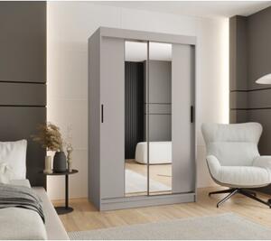 Szafa przesuwna z lustrem garderoba Rubino T1 120 wys. 200 cm kaszmir