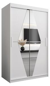 Szafa przesuwna garderoba Boliwia 120 wys. 200 cm biaÅy + biaÅy