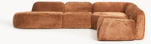 Sofa modułowa XL Teddy-Bouclé z szezlongiem Wolke (4-osobowa)