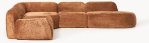 Sofa modułowa XL Teddy-Bouclé z szezlongiem Wolke (4-osobowa)
