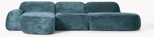 Narożna sofa modułowa Teddy-Bouclé z szezlongiem Wolke (4-osobowa)