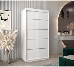 Szafa przesuwna garderoba Verona 1 100 wys. 200 cm biaÅy + biaÅy