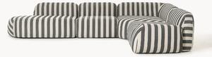 Narożna sofa modułowa XL w paski Wolke (4-osobowa)